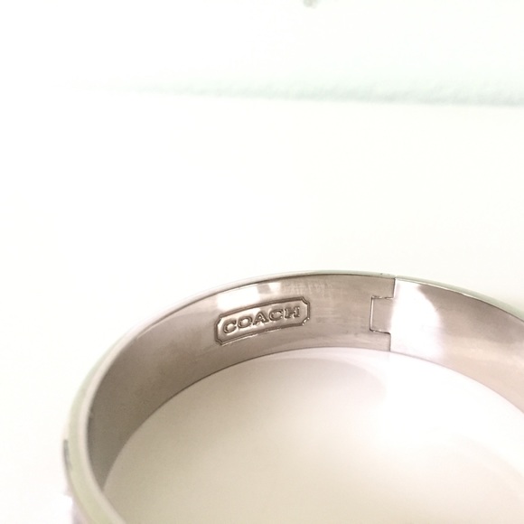 Black and Silver Coach Bracelet Bangle - Picture 6 of 7